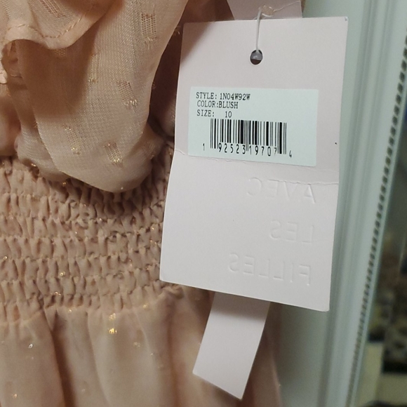 BRAND NEW 🏷 AVES LES FILLES BLUSH DRESS - Picture 5 of 6